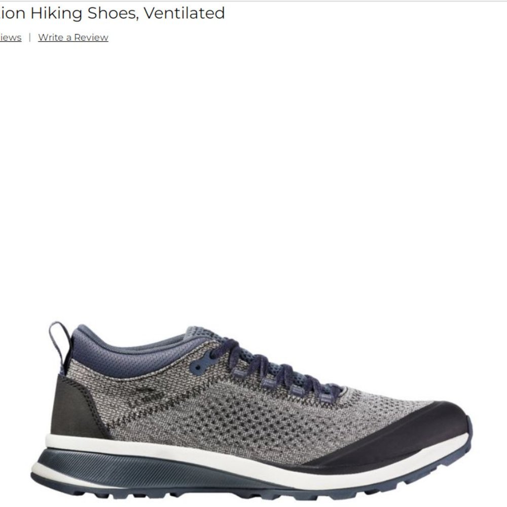 LL BEAN Men's Elevation Hiking Shoes, Ventilated - Size 10 - NEW IN BOX